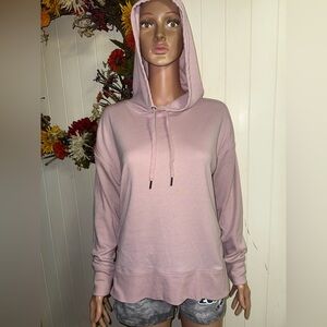 GAIAM Light Pink Pullover Hoodie Athleisure Sweatshirt Size L